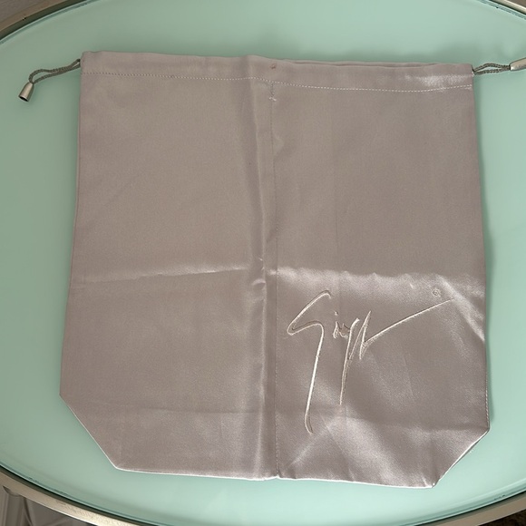 Giuseppe Zanotti Metallic Gold Leather Peep Toe Platform Heels With Shoe Bag - Picture 14 of 14